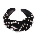 Manufacturer Knotted Fabric Headband Fashion Joker Set Pearl Candy Color Best-Selling Hair Accessory